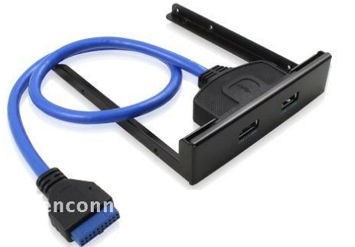 2 x USB 3.0 ports in a 3.5" open bay